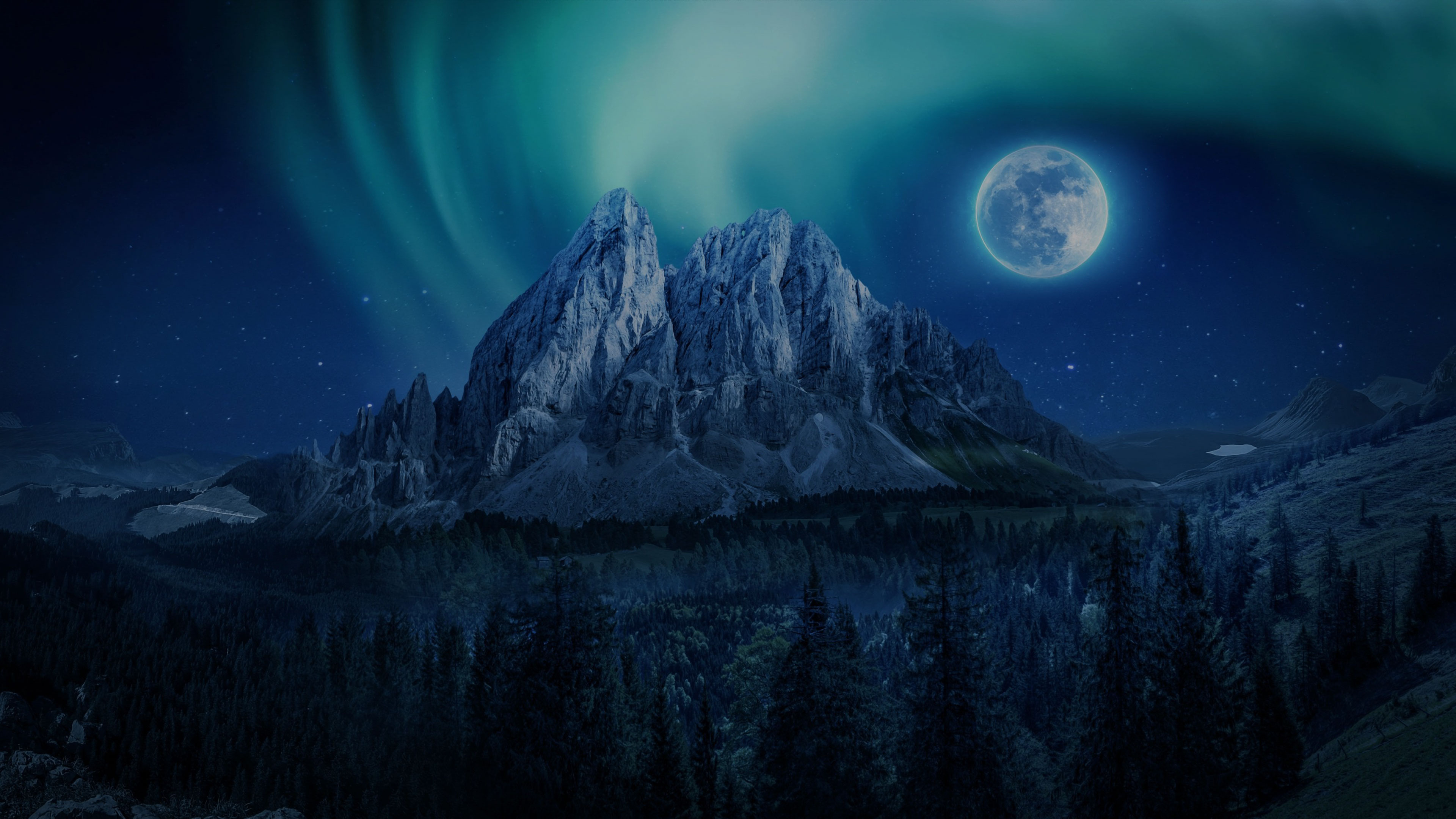 Voluntarily Absorbed and Surrendered to the Full Moon Night